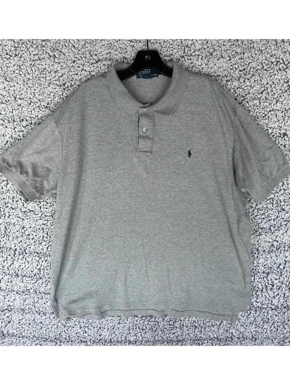 Polo Ralph Lauren Men’s XL Gray Short Sleeve Polo Shirt Classic Logo